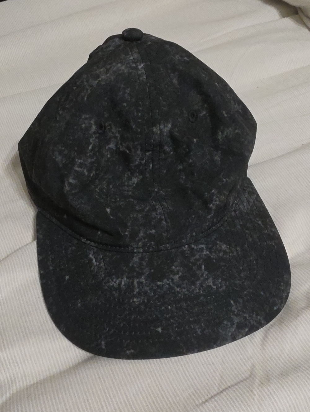 American Eagle Outfitters Washed Black Marble Baseball Cap